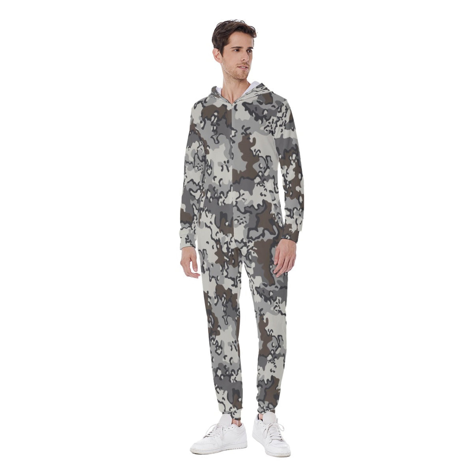 Alaska Chocolate Chip Tundra CAMO Mens Hooded Jumpsuit