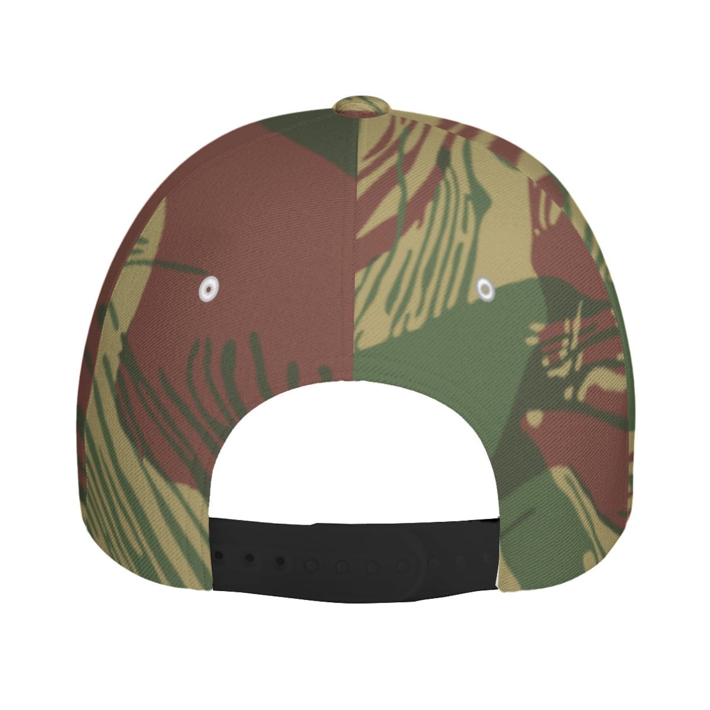 Rhodesian Brushstroke Sunburst CAMO Snapback Ball Cap - U / White