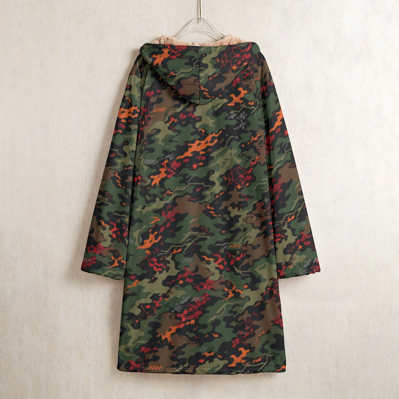 Emberborne Rescue Vanguard CAMO Men's Horn Button Long Fleece Coat