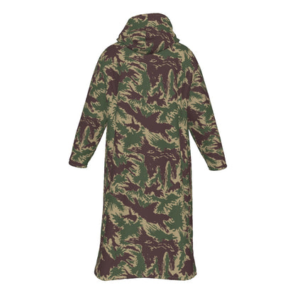 South Vietnamese Starburst CAMO Men's Sherpa Zip Up Long Coat