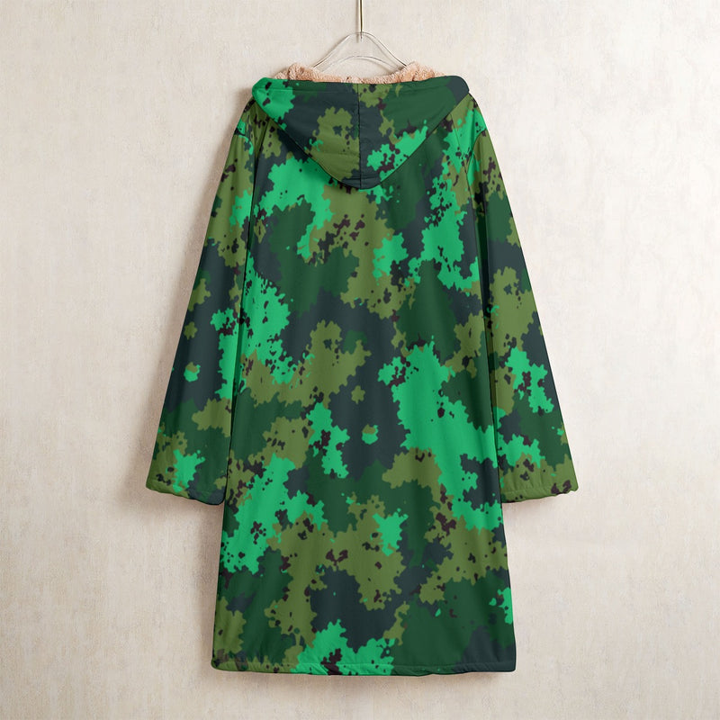 Carnival Reaper Tactical CAMO Men's Horn Button Long Fleece Coat