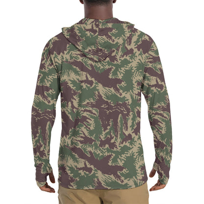 South Vietnamese Starburst CAMO Men's Sunscreen Sports Hoodie With Thumb Holes