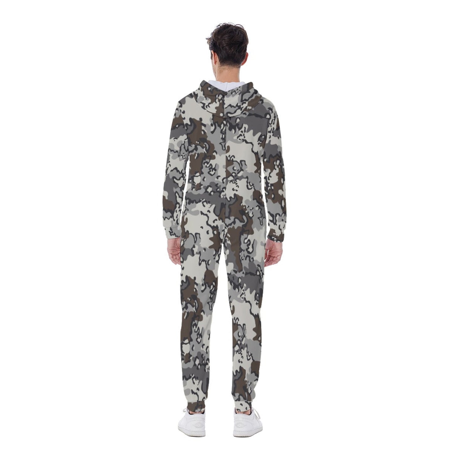 Alaska Chocolate Chip Tundra CAMO Mens Hooded Jumpsuit