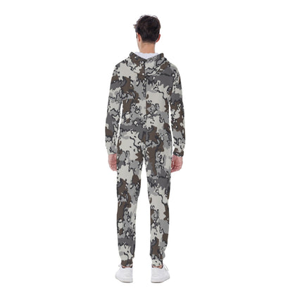 Alaska Chocolate Chip Tundra CAMO Mens Hooded Jumpsuit