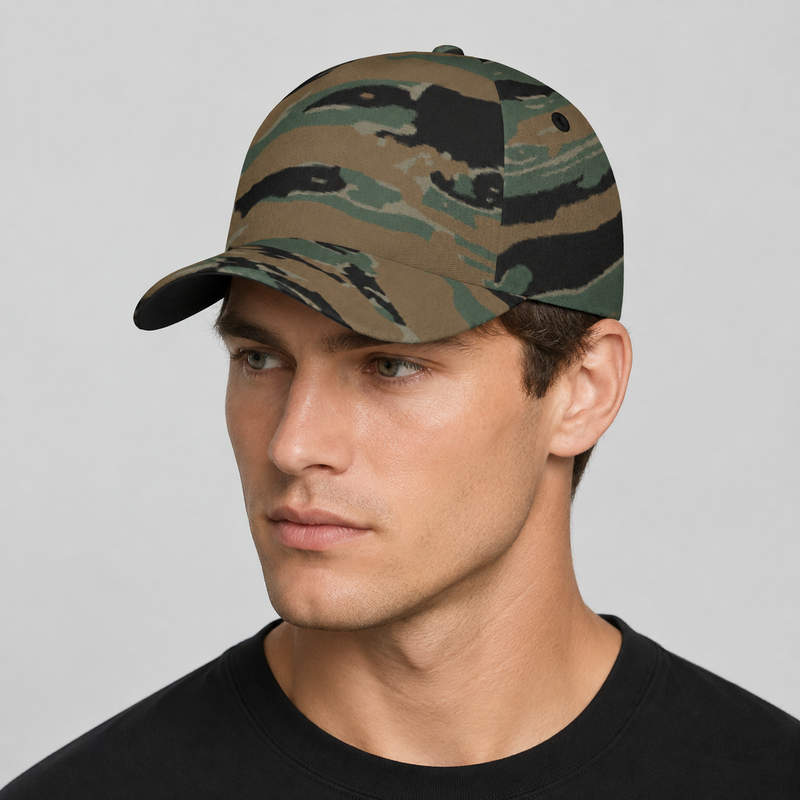 Tiger Stripe Marine Experimental Woodland CAMO Snapback Ball Cap