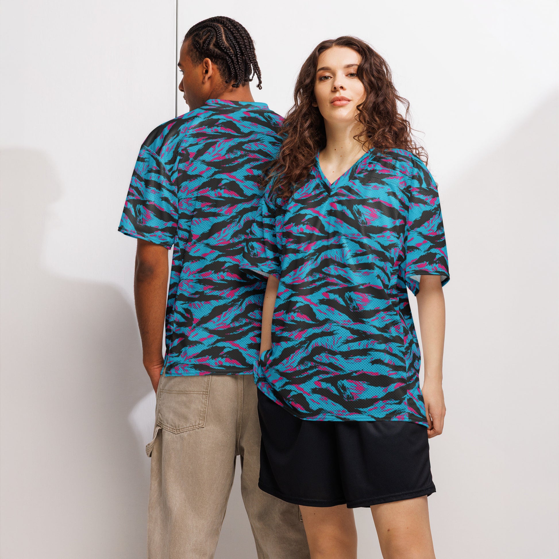 American Miami Vice Tiger Stripe CAMO Unisex Football Jersey