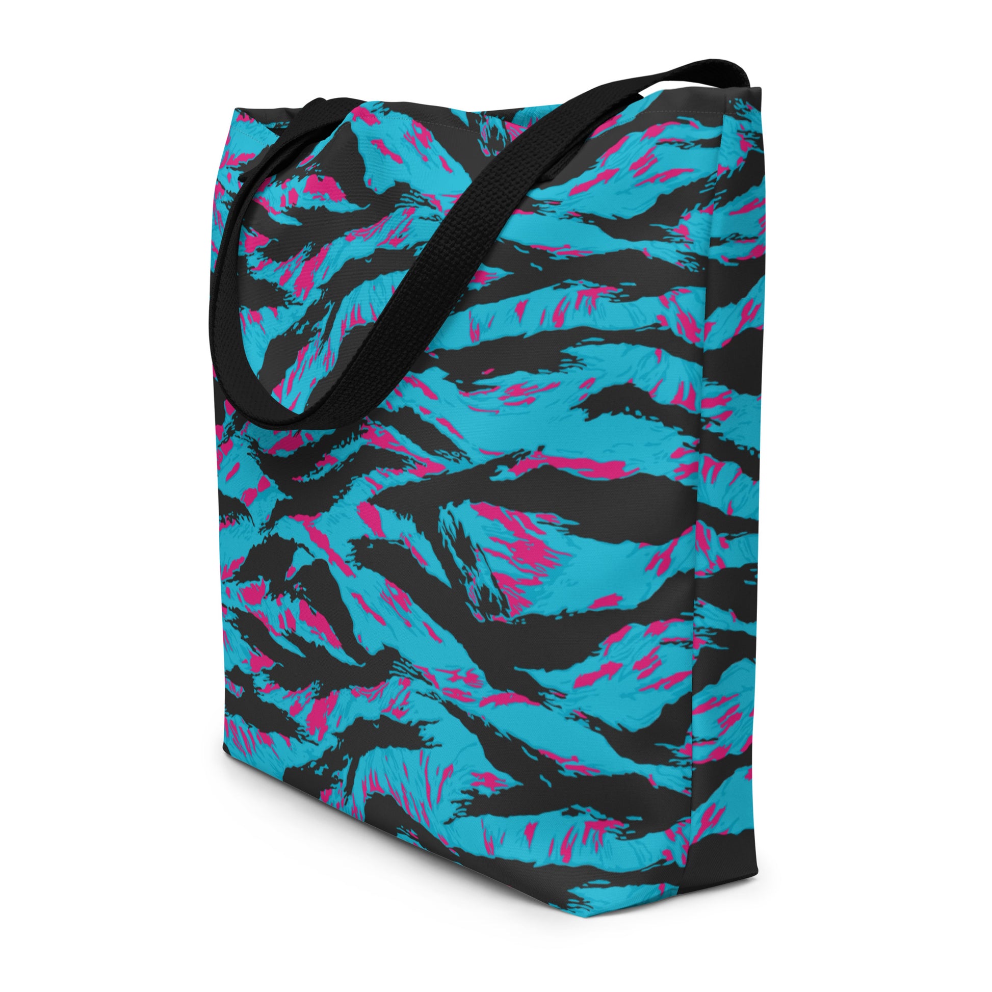 American Miami Vice Tiger Stripe CAMO Large Tote Bag