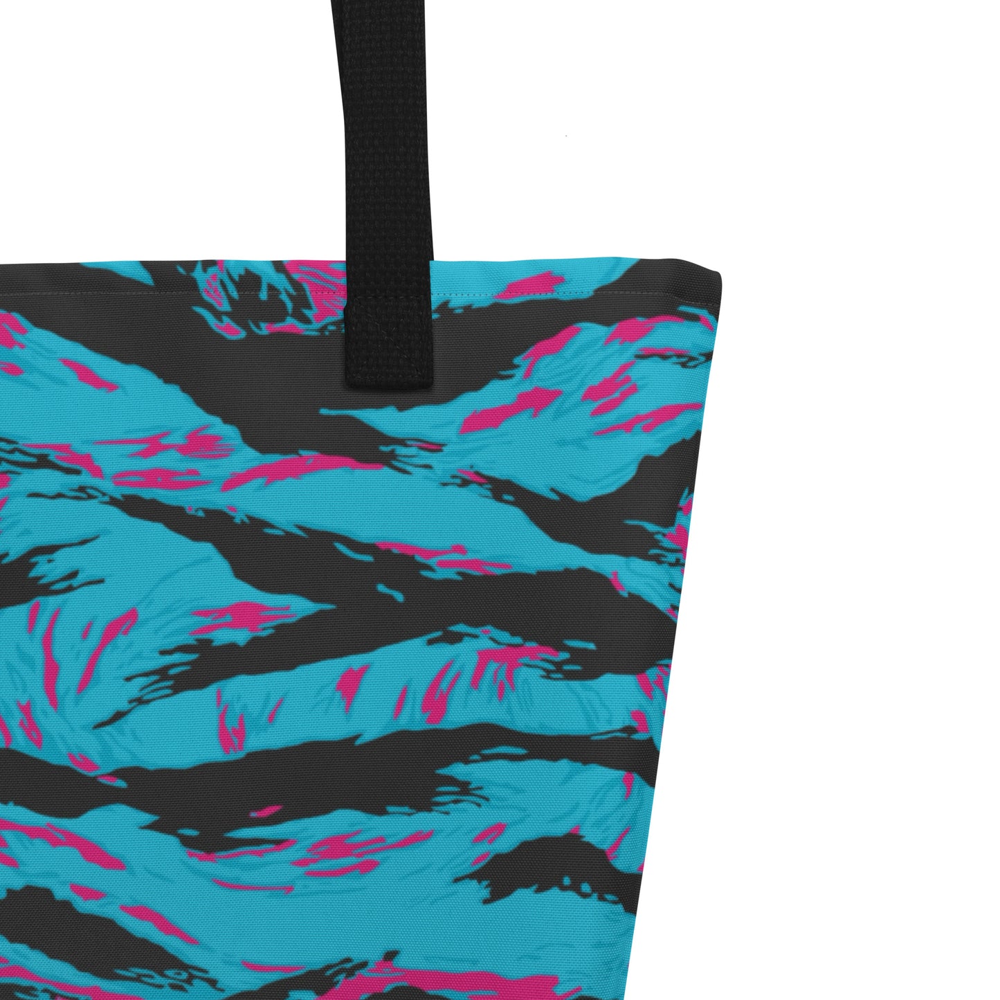 American Miami Vice Tiger Stripe CAMO Large Tote Bag