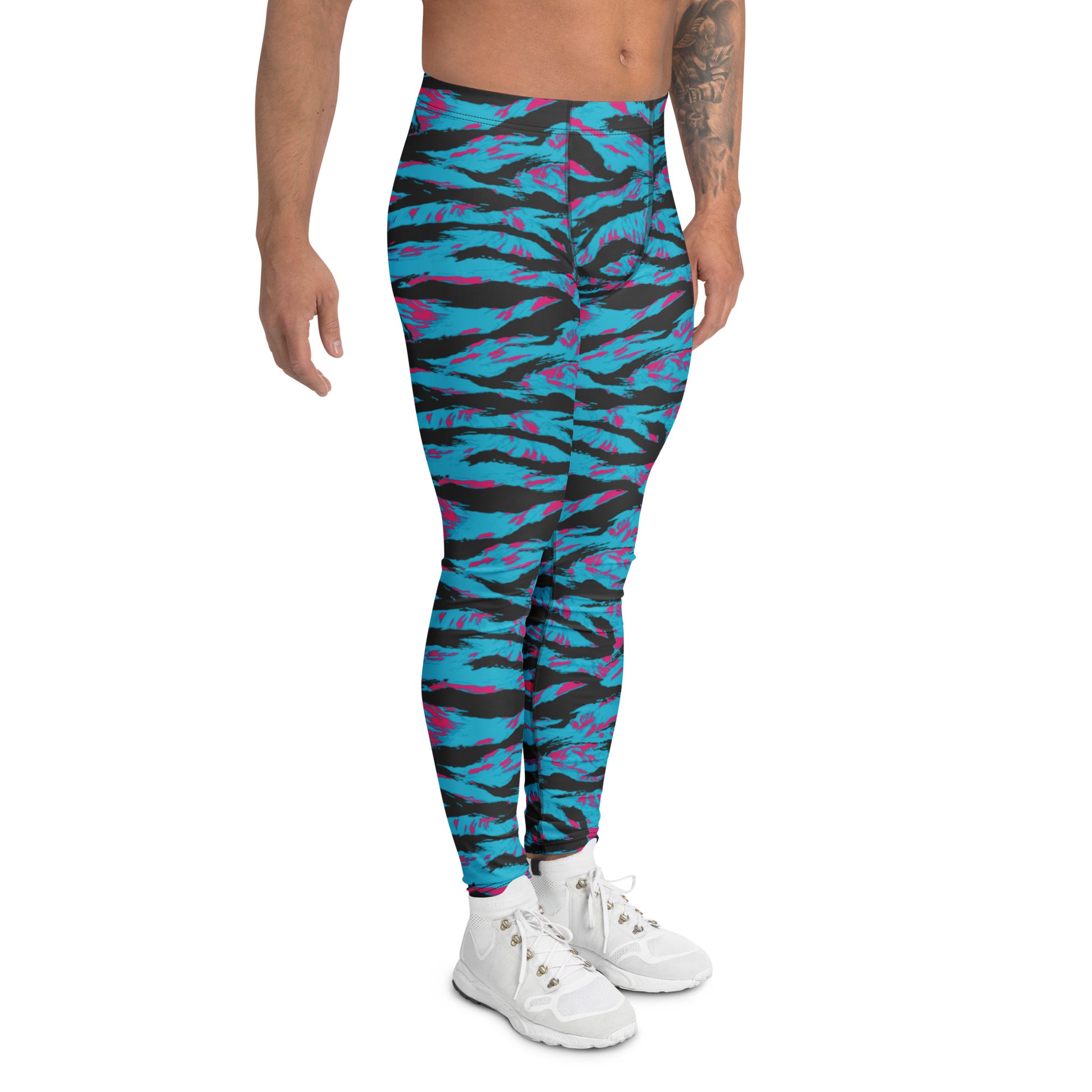American Miami Vice Tiger Stripe CAMO Mens Leggings