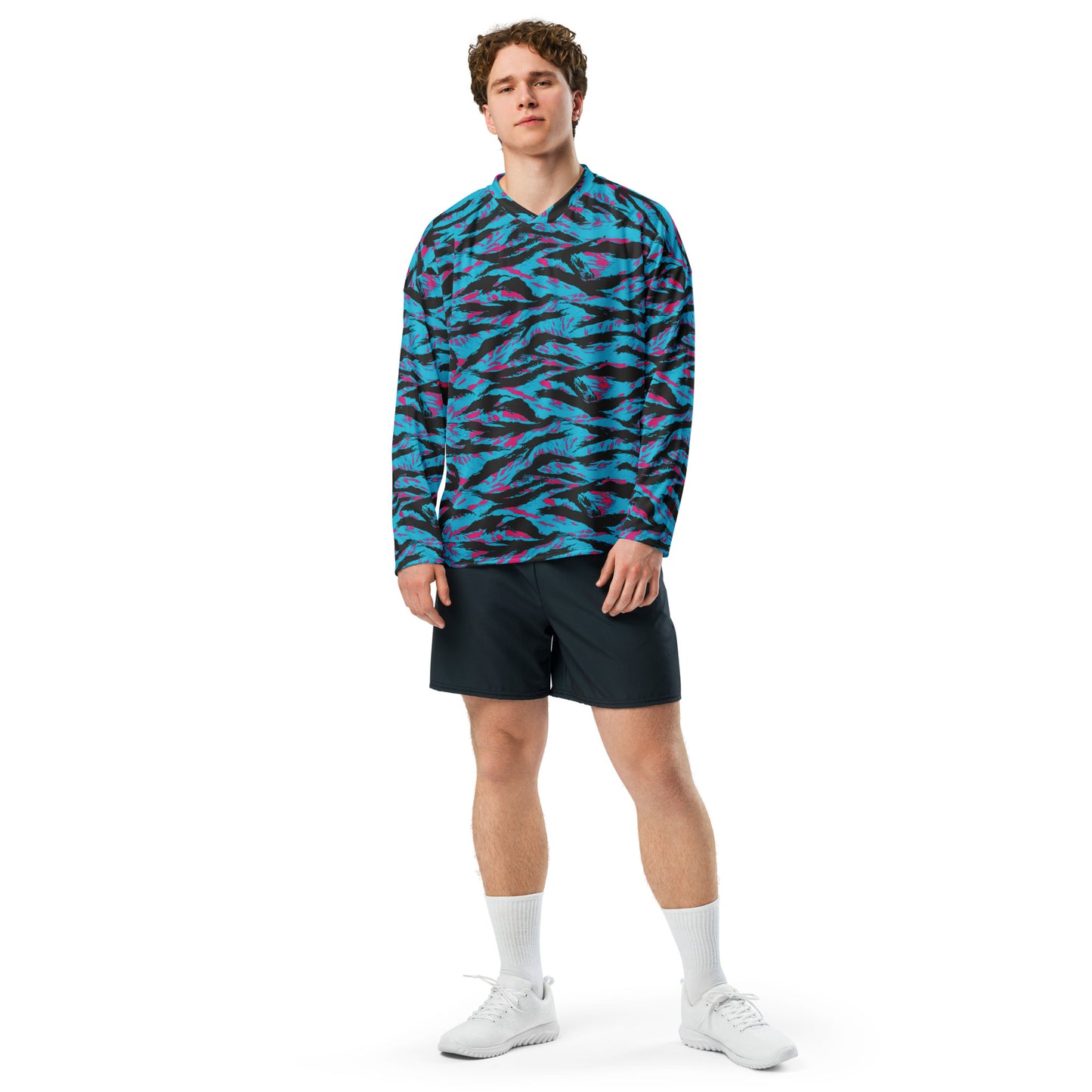 American Miami Vice Tiger Stripe CAMO Unisex Hockey Fan Jersey