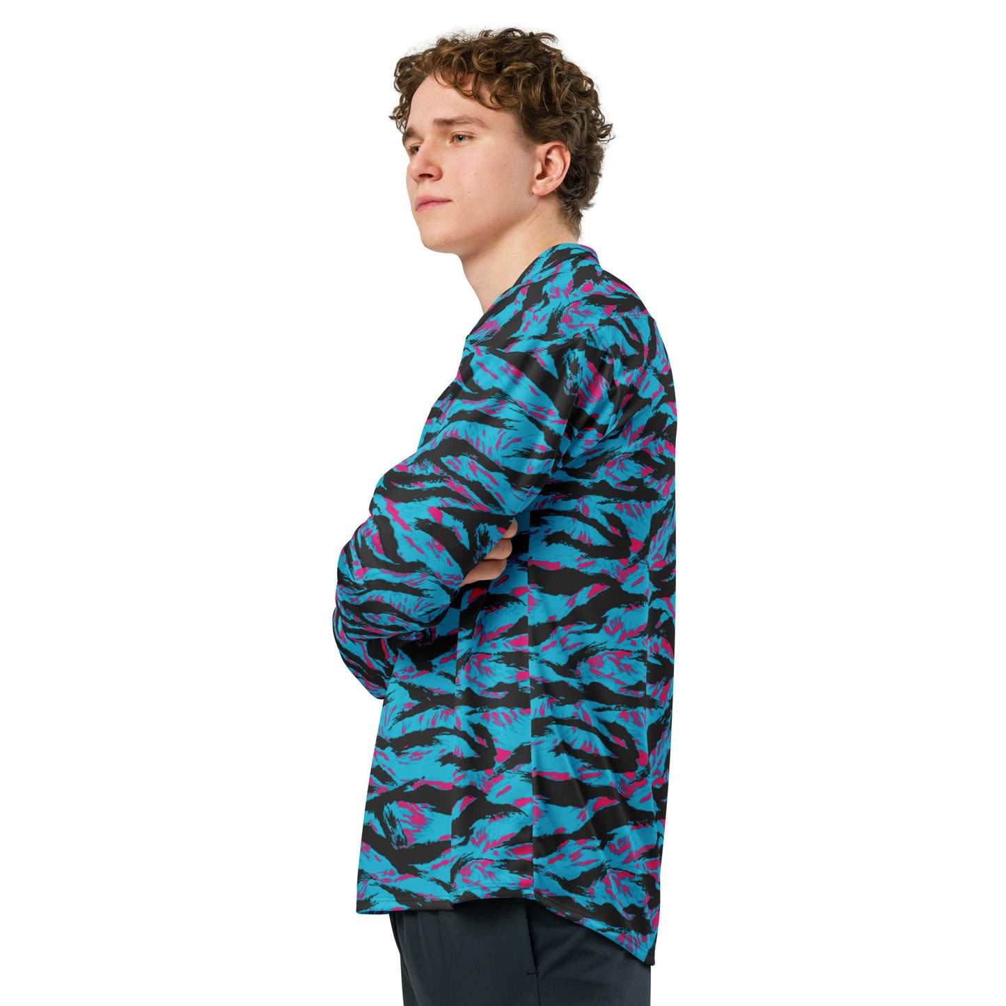 American Miami Vice Tiger Stripe CAMO Unisex Hockey Fan Jersey - 2XS