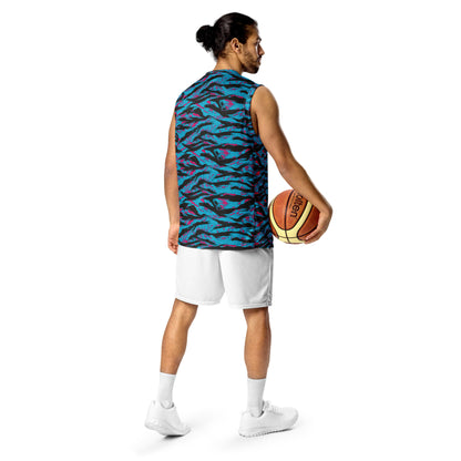 American Miami Vice Tiger Stripe CAMO Unisex Basketball Jersey
