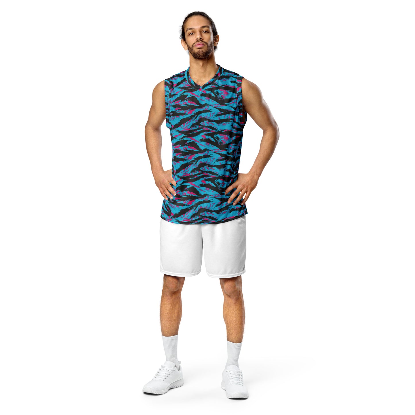 American Miami Vice Tiger Stripe CAMO Unisex Basketball Jersey