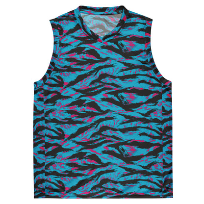 American Miami Vice Tiger Stripe CAMO Unisex Basketball Jersey