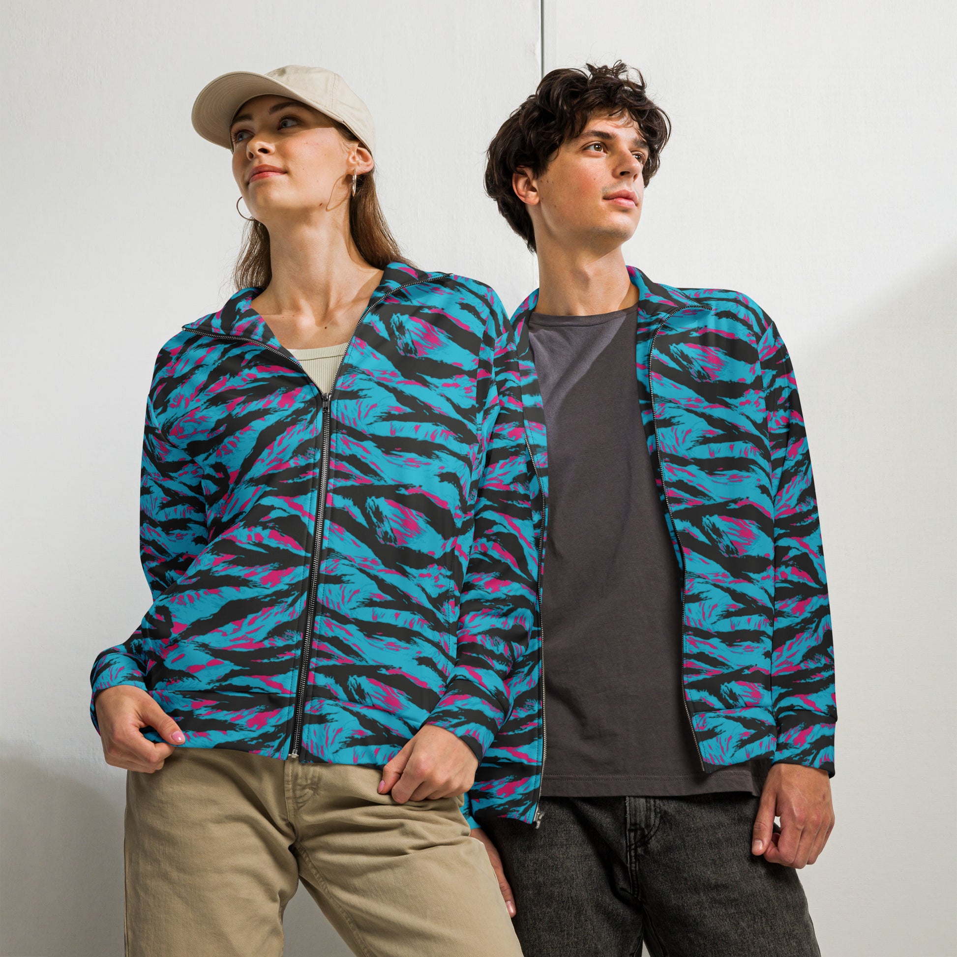 American Miami Vice Tiger Stripe CAMO Unisex Track Jacket - 2XS