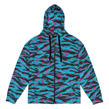 American Miami Vice Tiger Stripe CAMO Unisex Zip Hoodie - 2XS