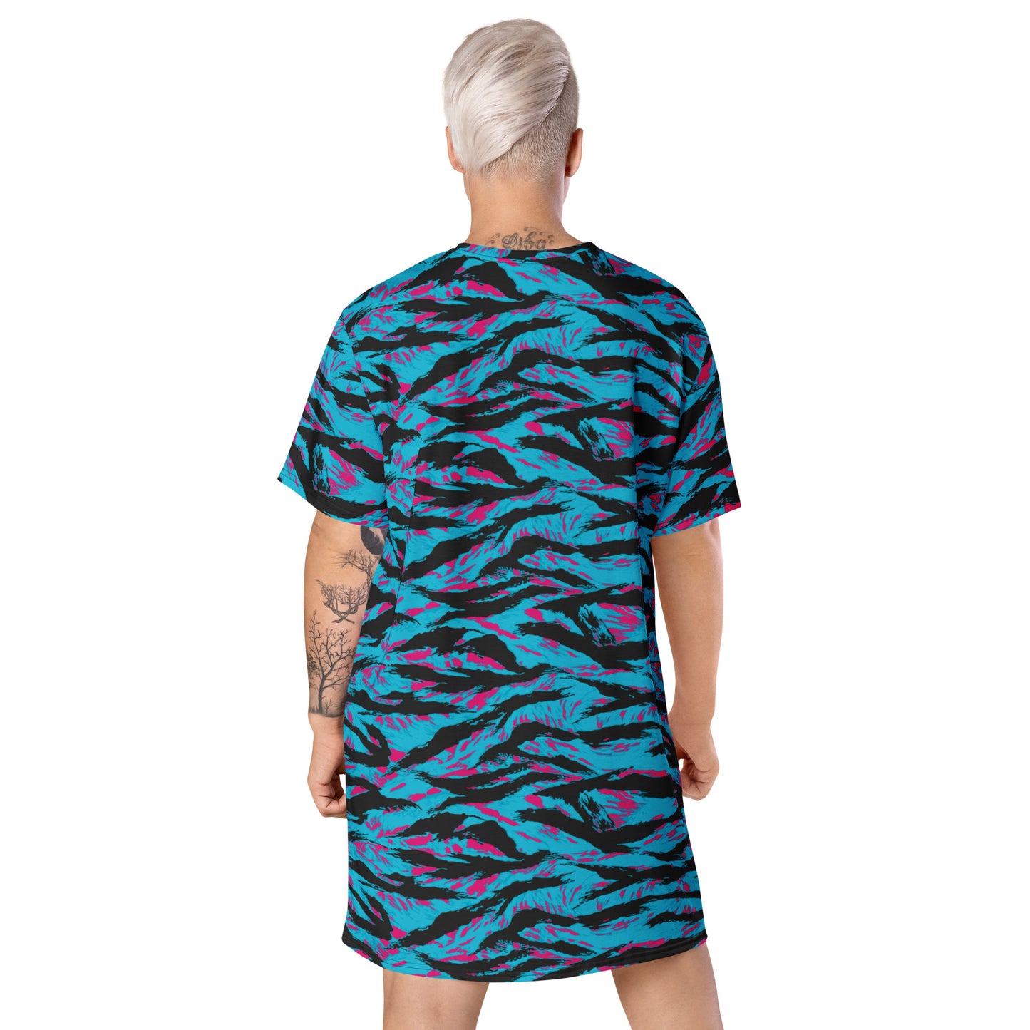 American Miami Vice Tiger Stripe CAMO Womens T-Shirt Dress