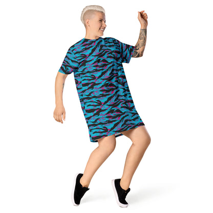 American Miami Vice Tiger Stripe CAMO Womens T-Shirt Dress