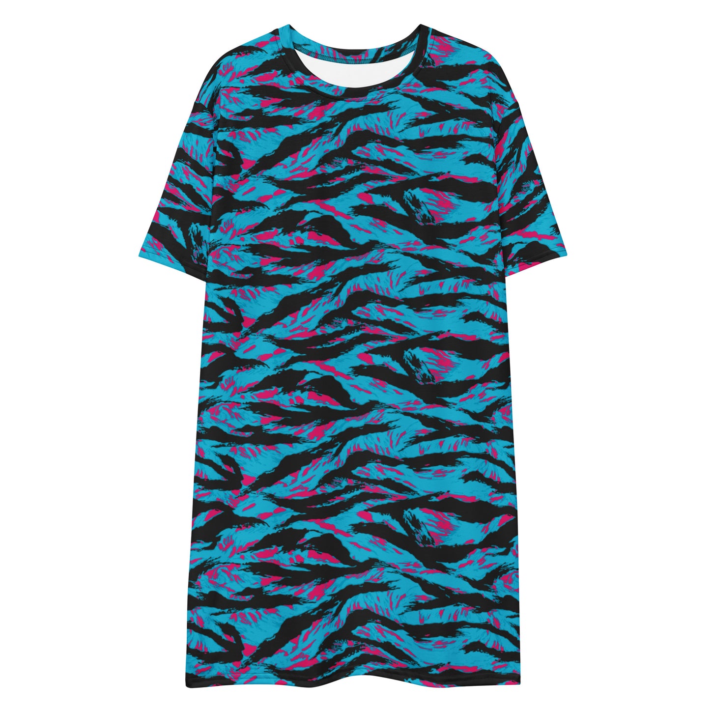 American Miami Vice Tiger Stripe CAMO Womens T-Shirt Dress