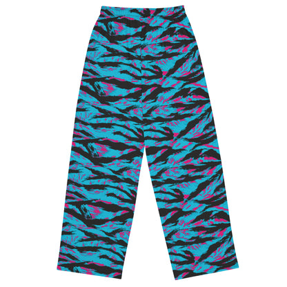 American Miami Vice Tiger Stripe CAMO Unisex Wide-Leg Leisure Pants
