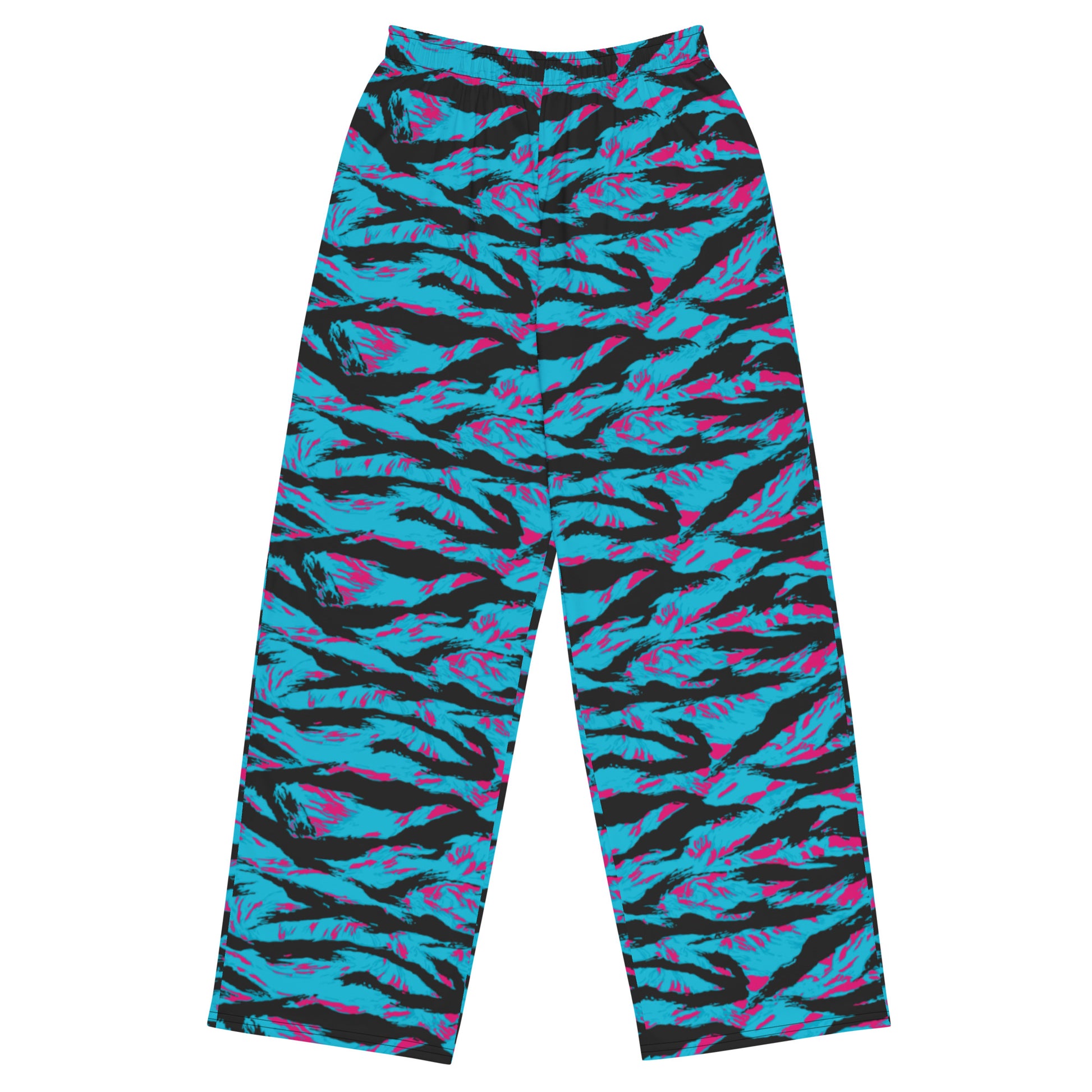 American Miami Vice Tiger Stripe CAMO Unisex Wide-Leg Leisure Pants - 2XS