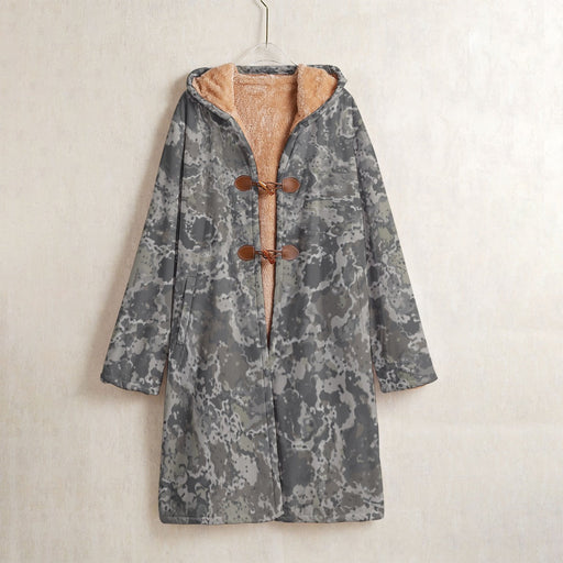 A2 Pandora Alpine CAMO Men’s Horn Button Long Fleece Coat - S / White - Jacket