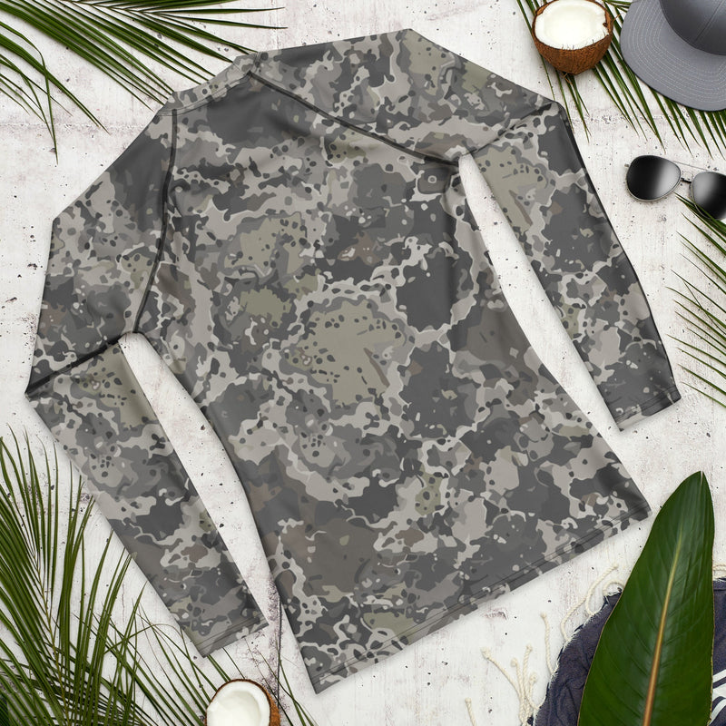 A2 Pandora Alpine CAMO Mens Long-Sleeve Rash Guard - LS