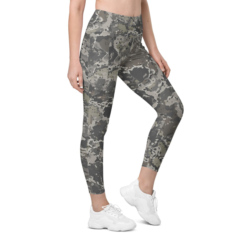 A2 Pandora Alpine CAMO Womens Leggings with Pockets - 2XS - Women