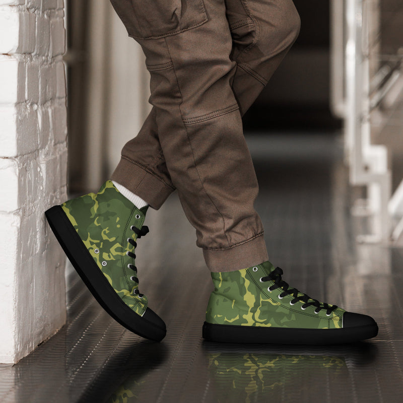 A2 Pandora Jungle CAMO Mens High-Top Canvas Shoes - 5