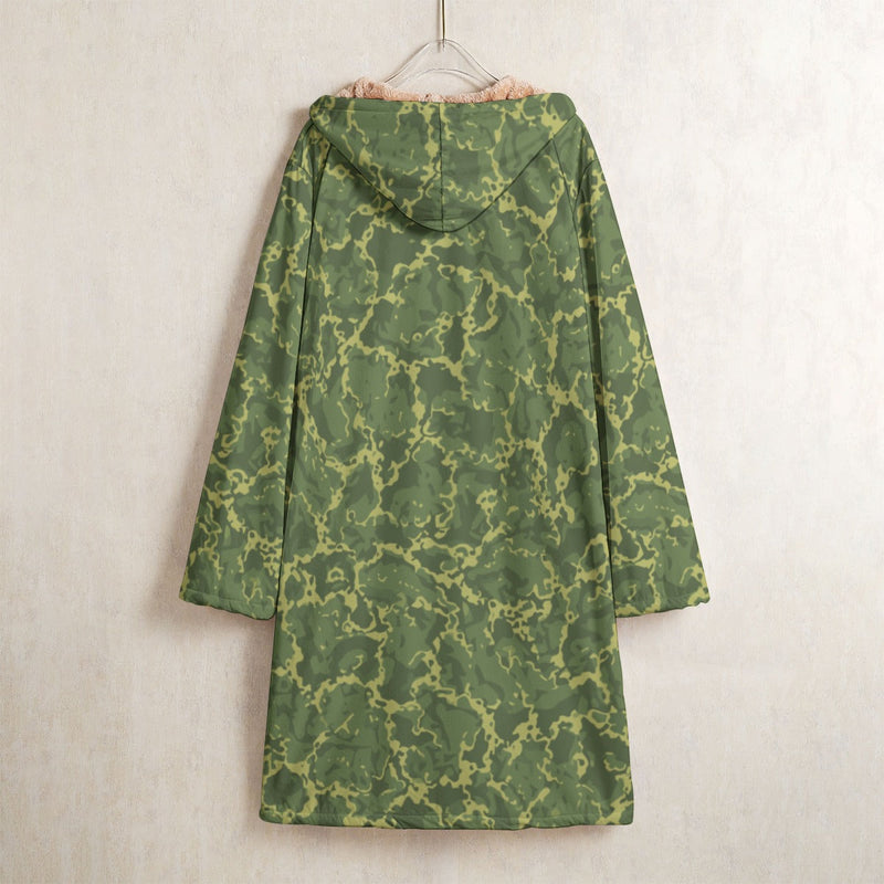A2 Pandora Jungle CAMO Men’s Horn Button Long Fleece Coat - Jacket