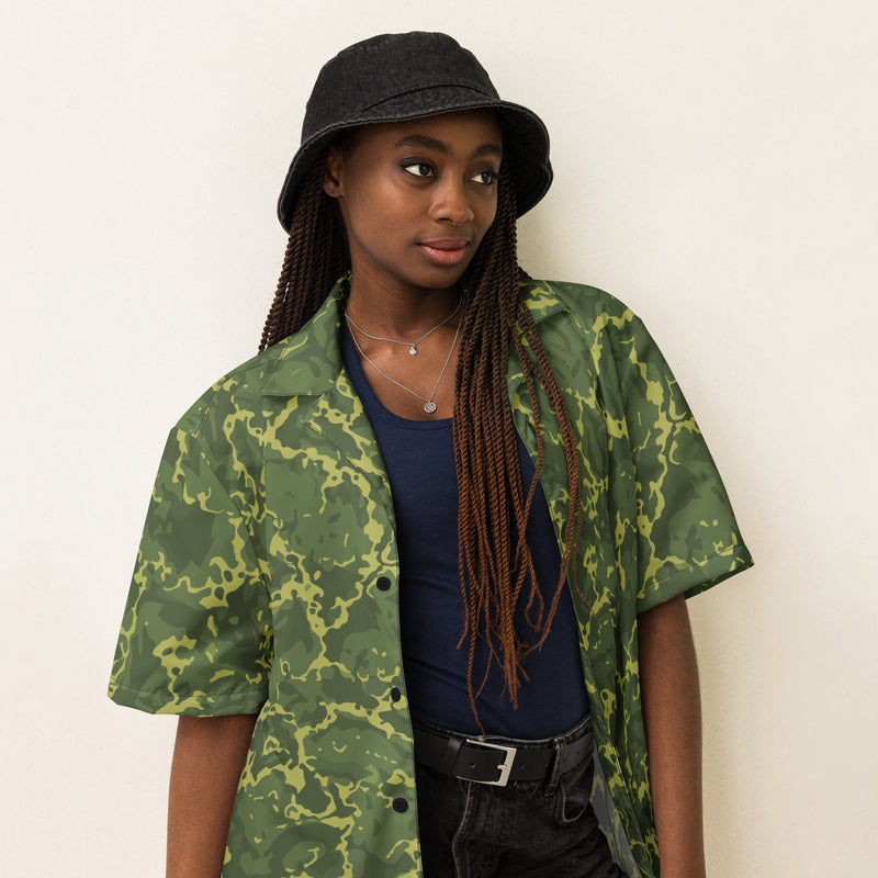 A2 Pandora Jungle CAMO Unisex Short-Sleeve Button Shirt - Button-Up