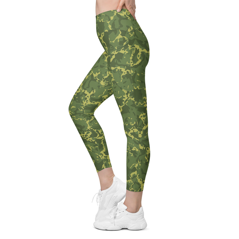 A2 Pandora Jungle CAMO Womens Leggings with Pockets - Women