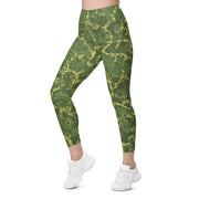 A2 Pandora Jungle CAMO Womens Leggings with Pockets - Women