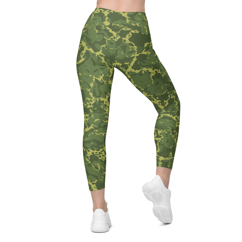 A2 Pandora Jungle CAMO Womens Leggings with Pockets - Women