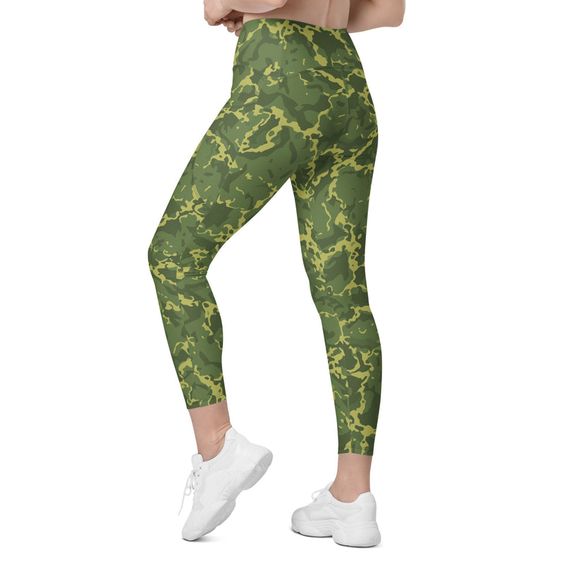A2 Pandora Jungle CAMO Womens Leggings with Pockets - Women