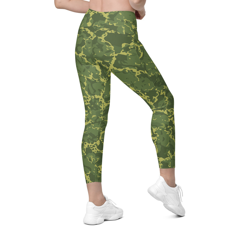 A2 Pandora Jungle CAMO Womens Leggings with Pockets - Women