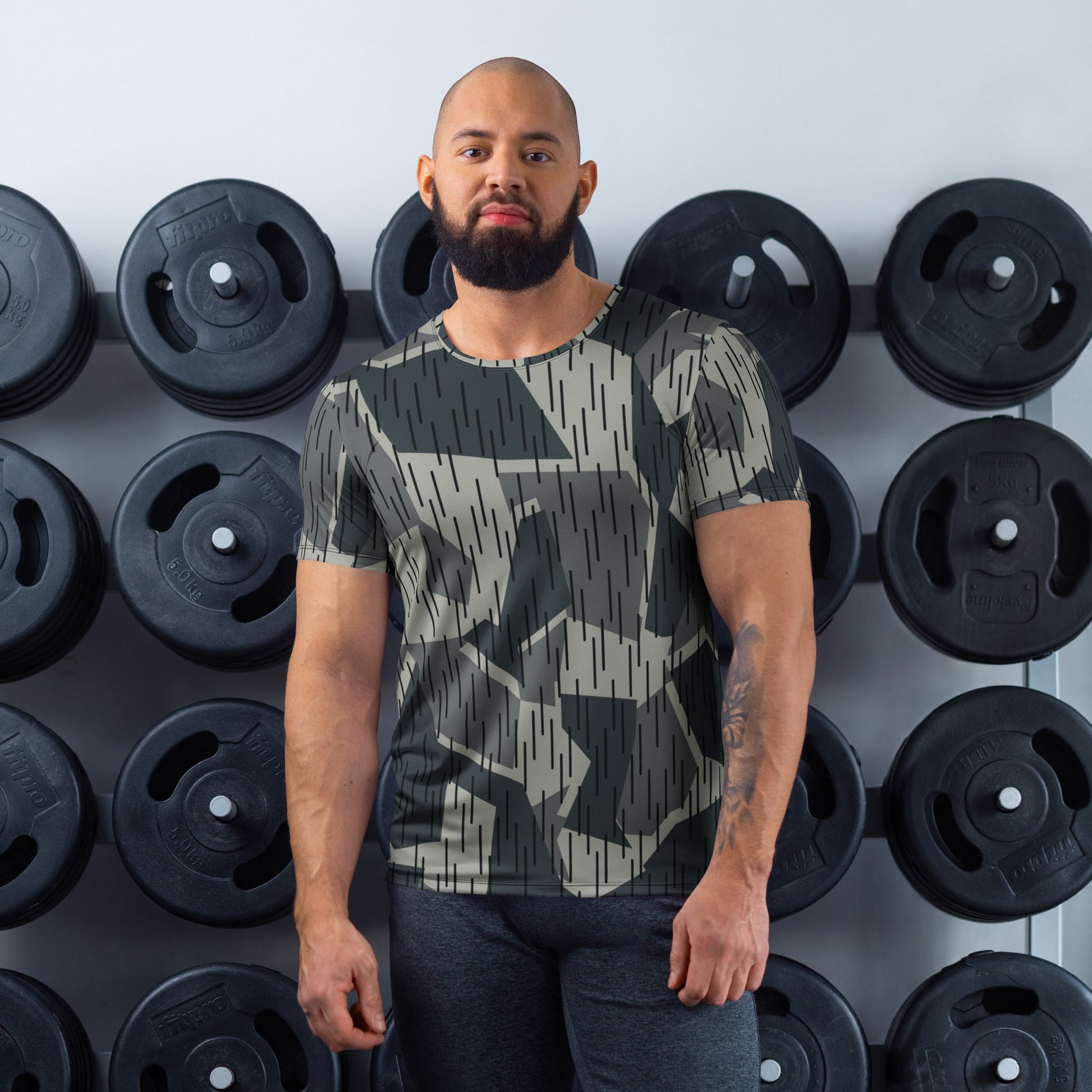 Ad Astra Moon Splittermuster Urban Movie CAMO Mens athletic t-shirt - XS - Athletic T-Shirts