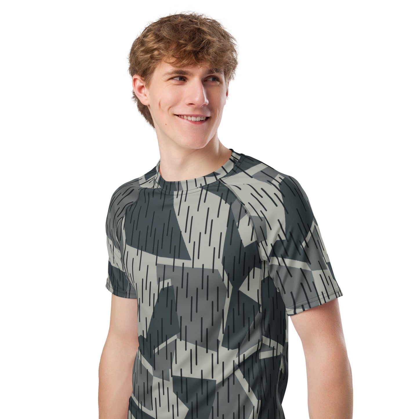 Ad Astra Moon Splittermuster Urban Movie CAMO Mens Short-Sleeve Rash Guard - Short-sleeve Guards