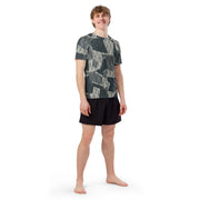 Lunar Vector CAMO Mens Short-Sleeve Rash Guard - SS