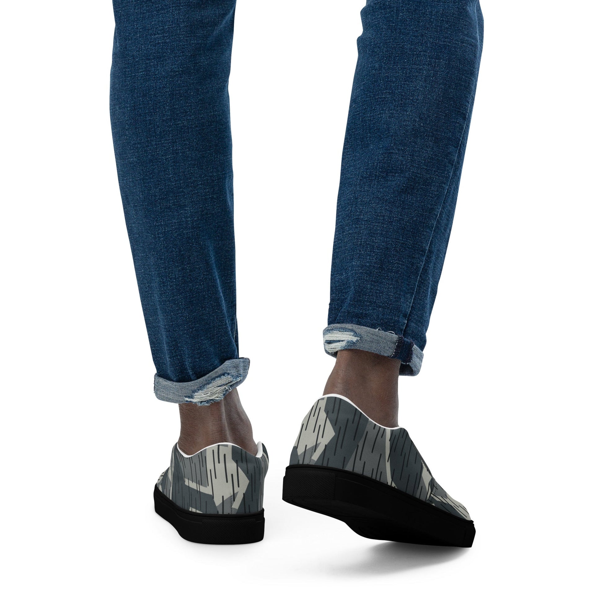 Ad Astra Moon Splittermuster Urban Movie CAMO Mens Slip-On Canvas Shoes