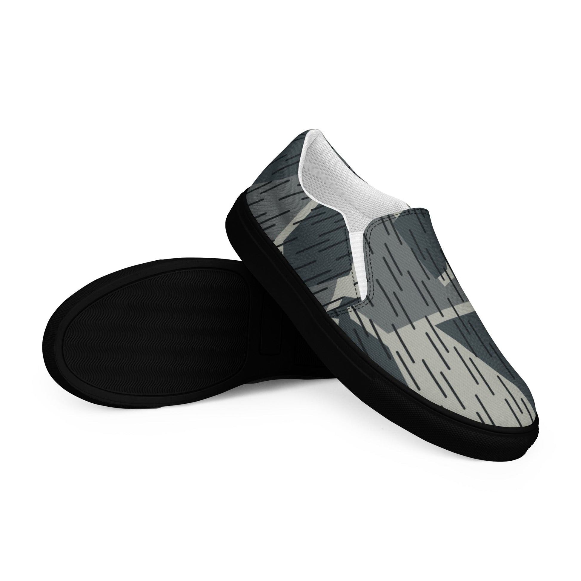 Ad Astra Moon Splittermuster Urban Movie CAMO Mens Slip-On Canvas Shoes