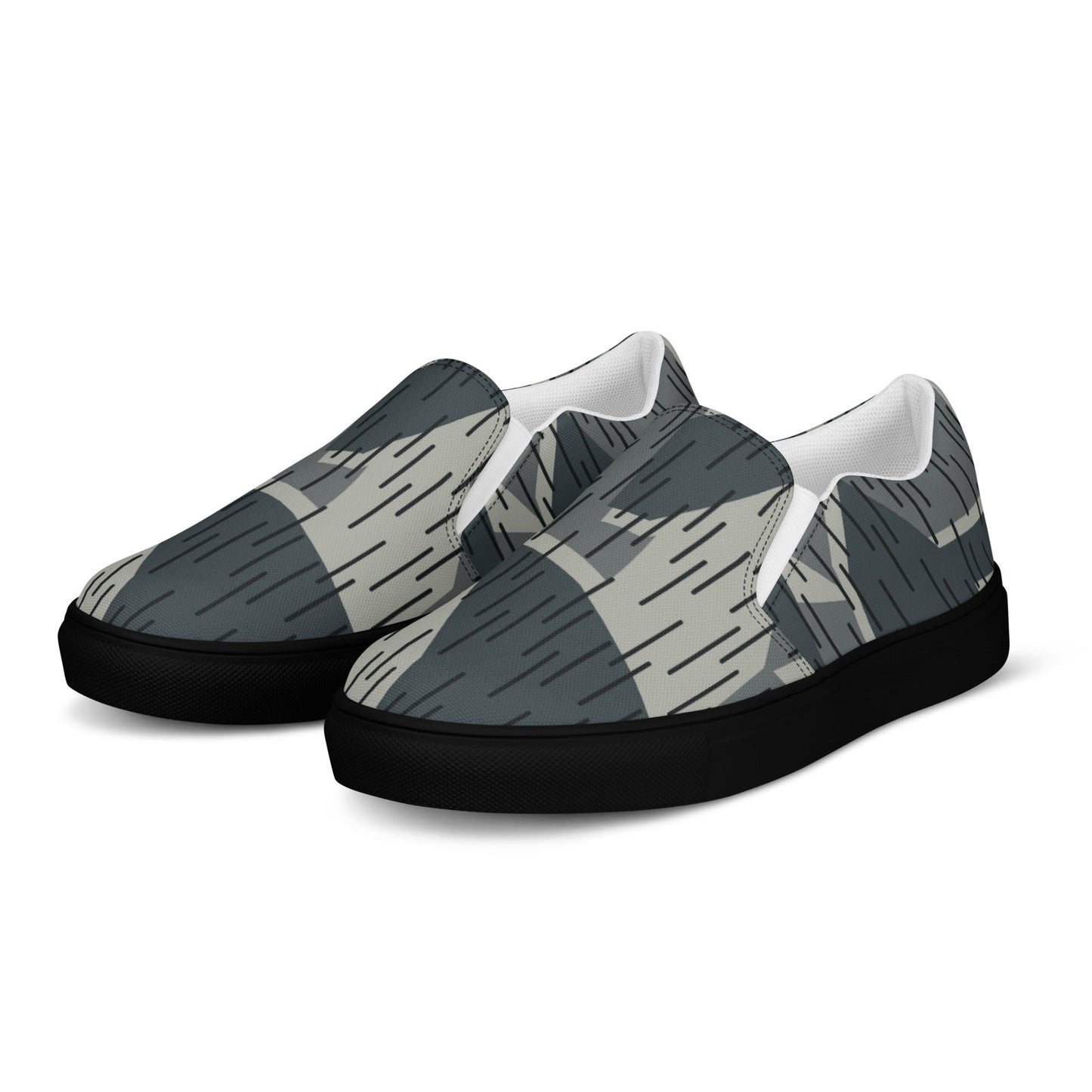 Ad Astra Moon Splittermuster Urban Movie CAMO Mens Slip-On Canvas Shoes