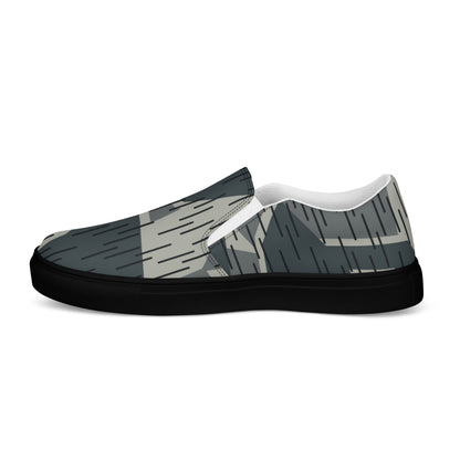 Ad Astra Moon Splittermuster Urban Movie CAMO Mens Slip-On Canvas Shoes