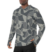Lunar Vector CAMO Mens Sunscreen Sports Hoodie With Thumb Holes