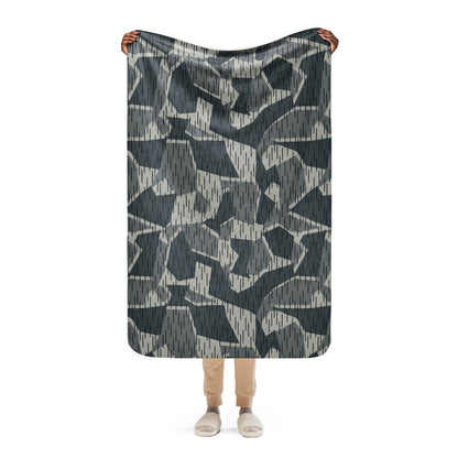 Ad Astra Moon Splittermuster Urban Movie CAMO Sherpa Blanket - 37″×57″