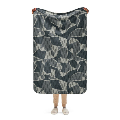 Ad Astra Moon Splittermuster Urban Movie CAMO Sherpa blanket - 37″×57″ - Blankets