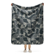 Lunar Vector CAMO Sherpa Blanket - 50″×60″