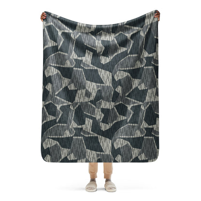 Ad Astra Moon Splittermuster Urban Movie CAMO Sherpa Blanket - 50″×60″