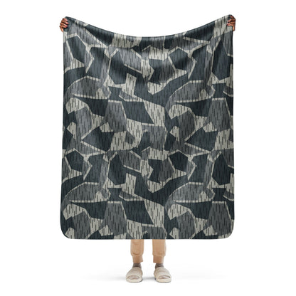 Ad Astra Moon Splittermuster Urban Movie CAMO Sherpa blanket - 50″×60″ - Blankets