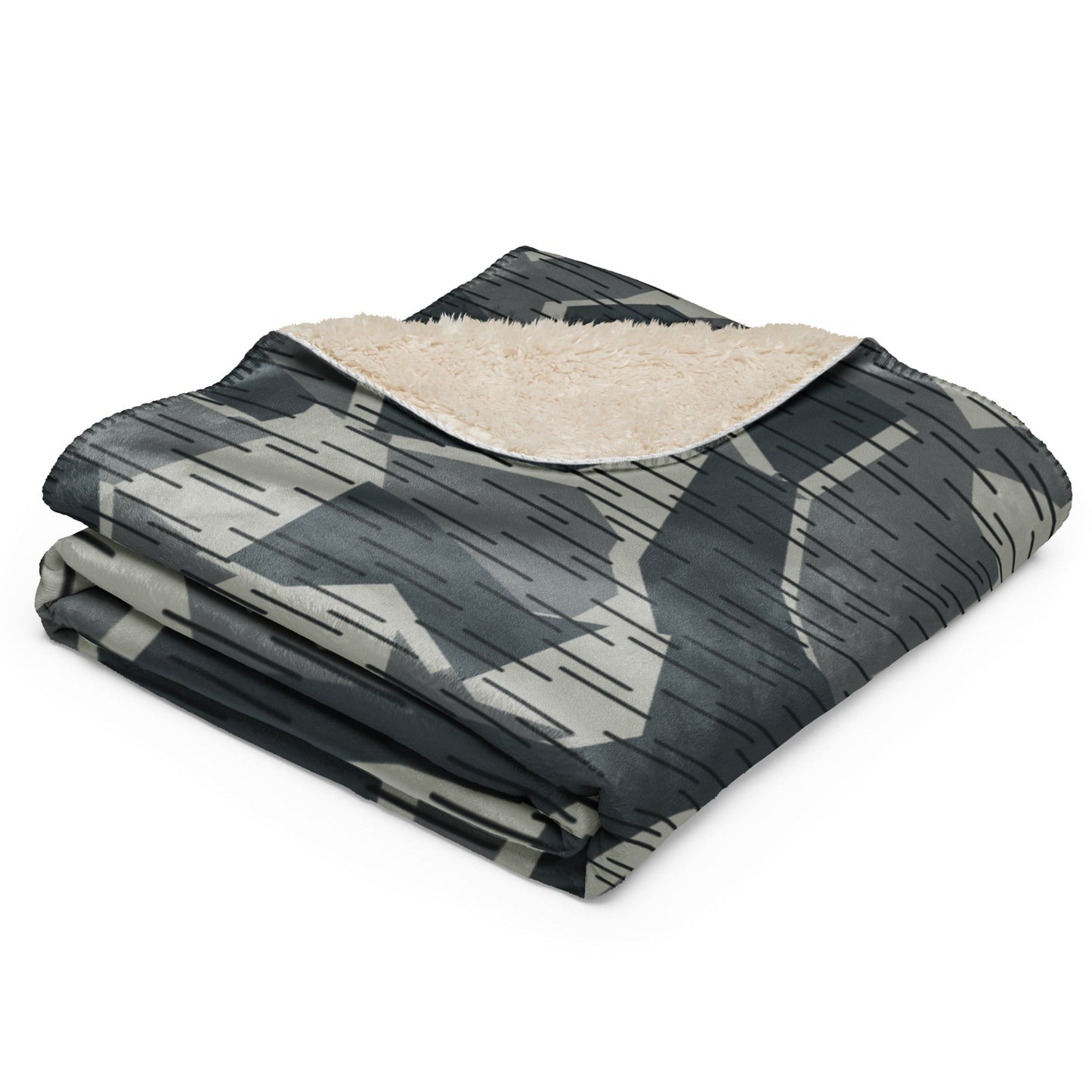 Ad Astra Moon Splittermuster Urban Movie CAMO Sherpa Blanket
